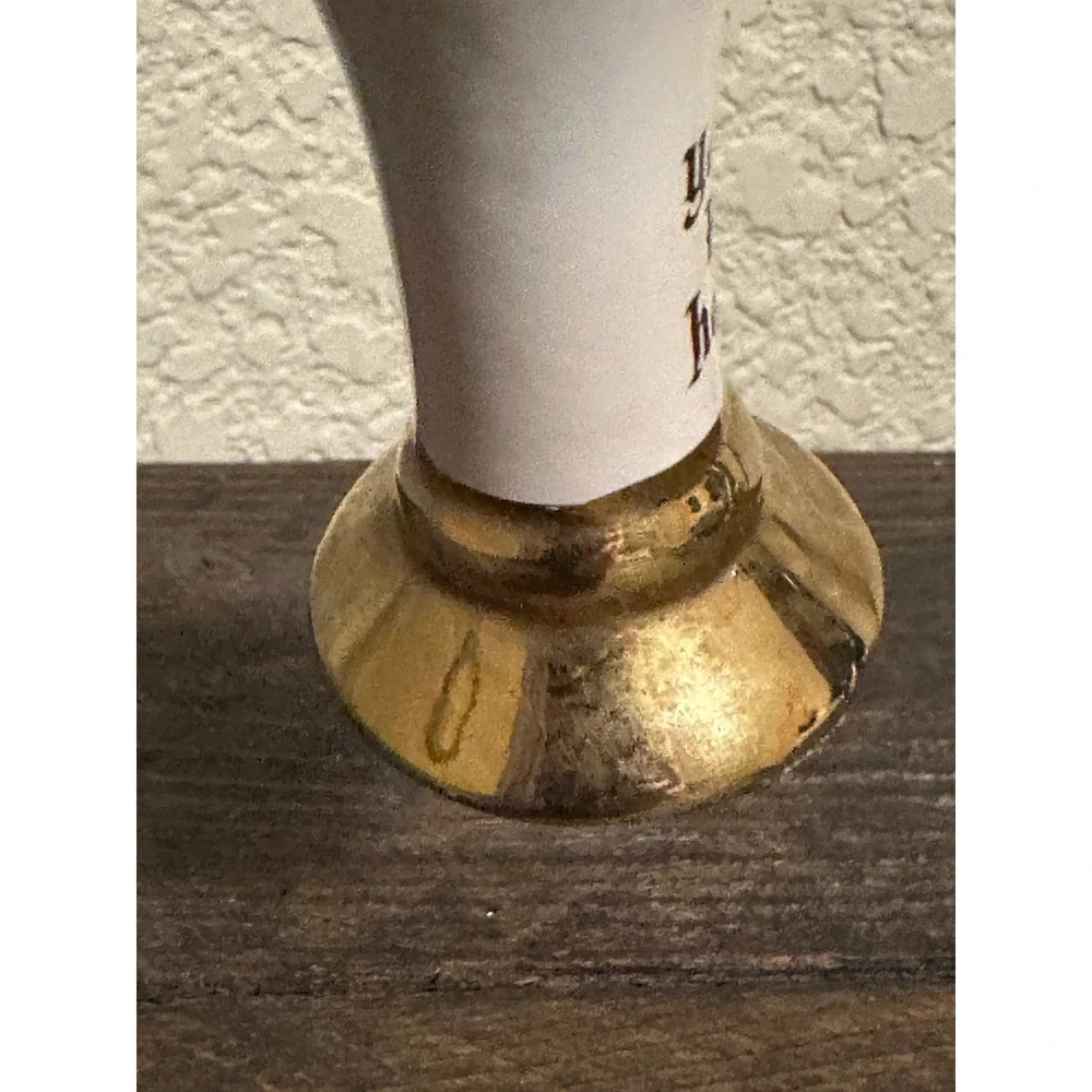 Vtg Mead Ye Olde Pub Handle Ceramic Beer Tap Fox Hunt Equestrian Scene 6in